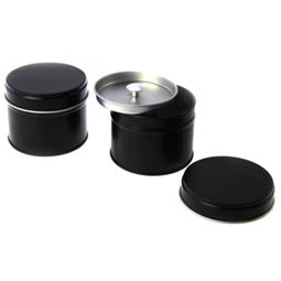 Okrągłe puszki: Mini Double Lid black, Art. 2801