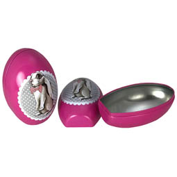 Onze producten: Paashaas roze staand ei, Art. 5022