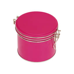 Pinke Dosen: Bügelverschlussdose mini pink
