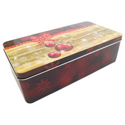 Onze producten: Rood kerstballenblik, Art. 7005