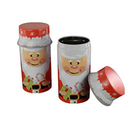 Round tins: Santa, Art. 7080