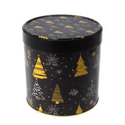 Round tins: Gingerbread Christmas Trees, Art. 7090